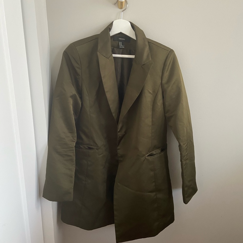 Forever21 olive blazer